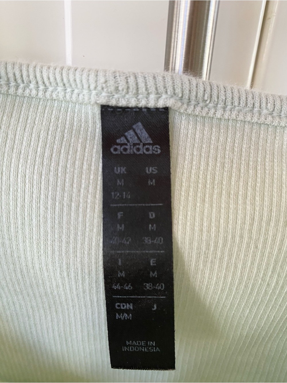 Adidas Ribbed Crop Tank Top - Picture 3 of 6